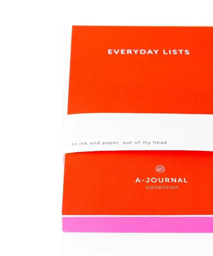 A - Journal - EVERYDAY LISTS Notizblock • Red - Notizblock - ROSA ECK Concept Store