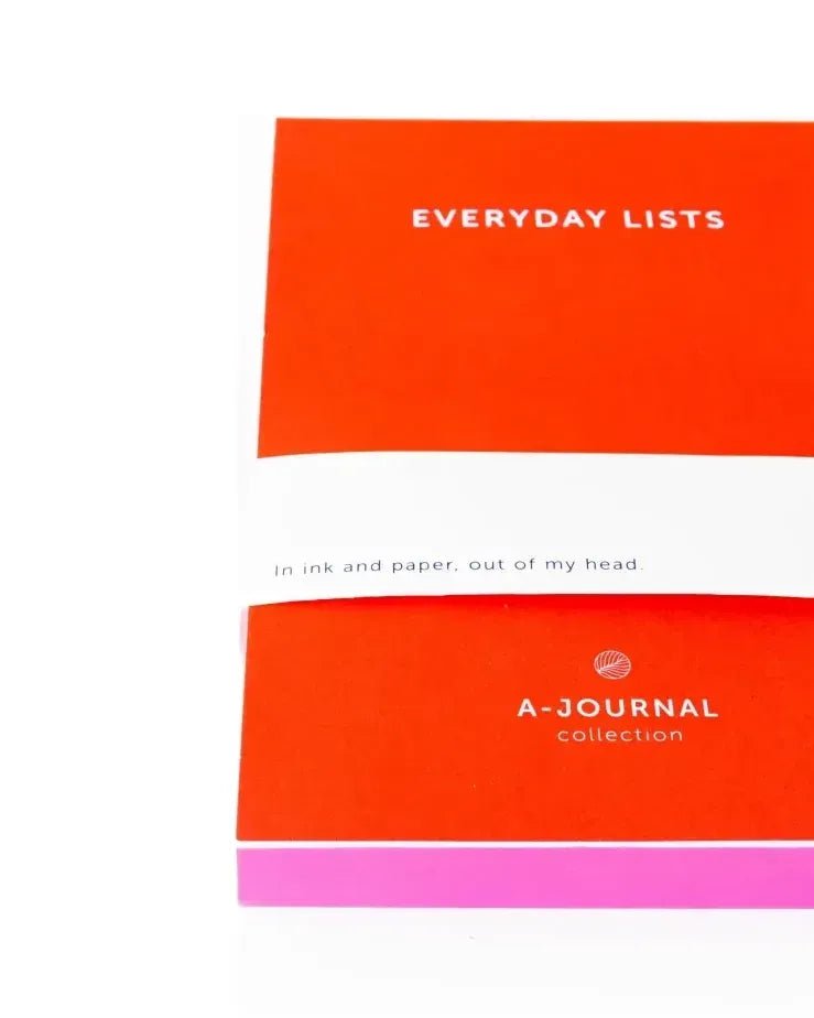 A - Journal - EVERYDAY LISTS Notizblock • Red - Notizblock - ROSA ECK Concept Store