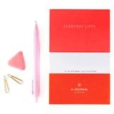 A - Journal - EVERYDAY LISTS Notizblock • Red - Notizblock - ROSA ECK Concept Store