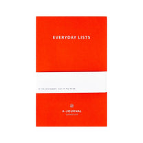 A - Journal - EVERYDAY LISTS Notizblock • Red - Notizblock - ROSA ECK Concept Store