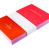 A - Journal - EVERYDAY LISTS Notizblock • Red - Notizblock - ROSA ECK Concept Store