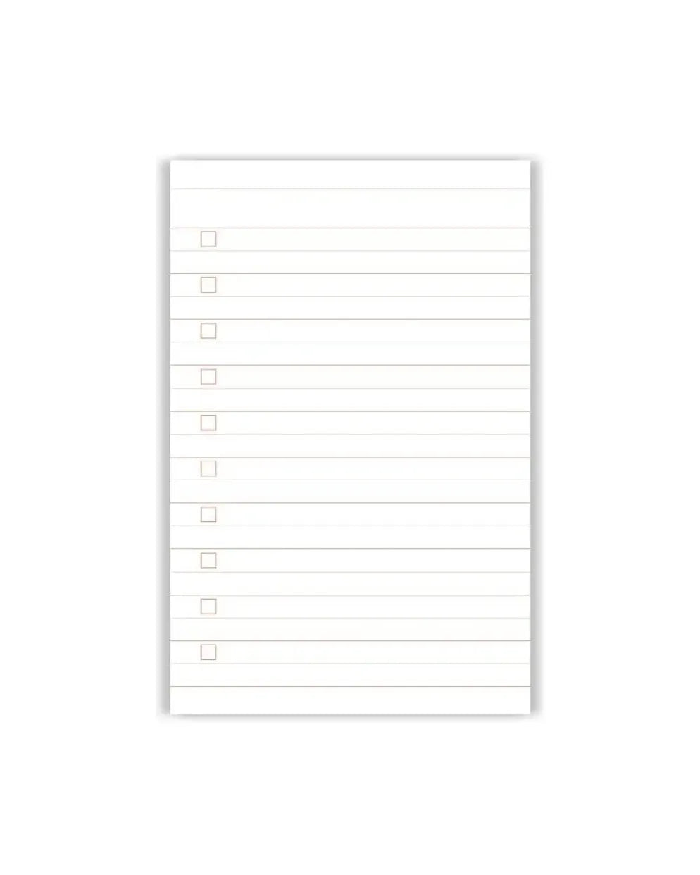 A - Journal - EVERYDAY LISTS Notizblock • Red - Notizblock - ROSA ECK Concept Store