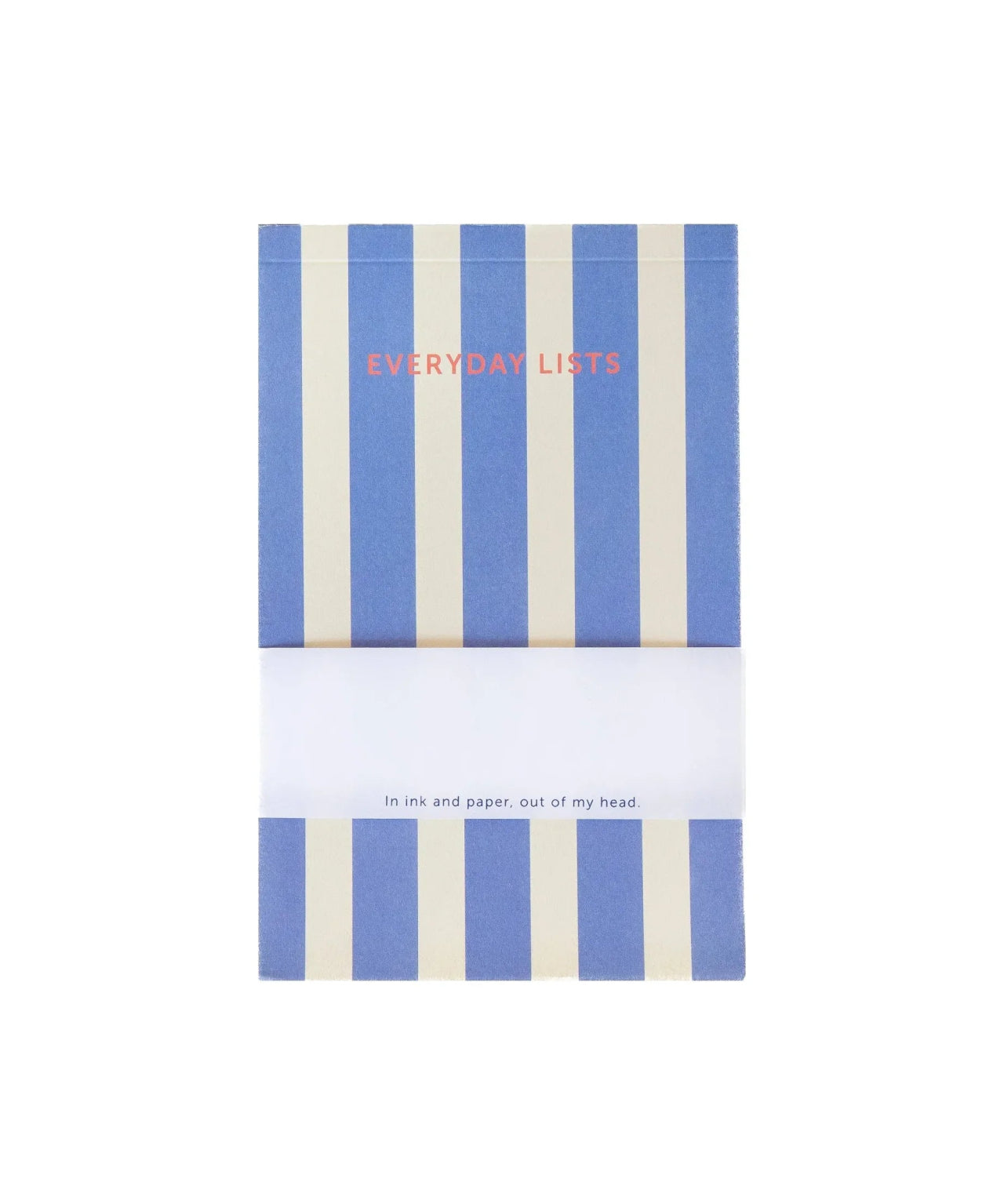 A - Journal - EVERYDAY LISTS Notizblock zum Abreisen • Stripes Blue - Notizblock - ROSA ECK