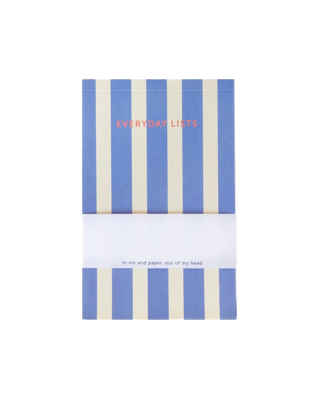 A - Journal - EVERYDAY LISTS Notizblock zum Abreisen • Stripes Blue - Notizblock - ROSA ECK