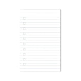 A - Journal - EVERYDAY LISTS Notizblock zum Abreisen • Stripes Blue - Notizblock - ROSA ECK