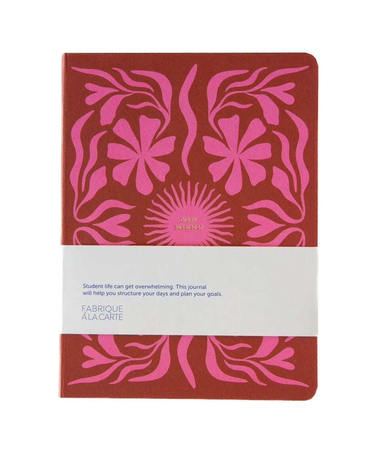 A-Journal - FABRIQUE Schulplaner für 2026/2027 • Sun Flow Pink - ROSA ECK