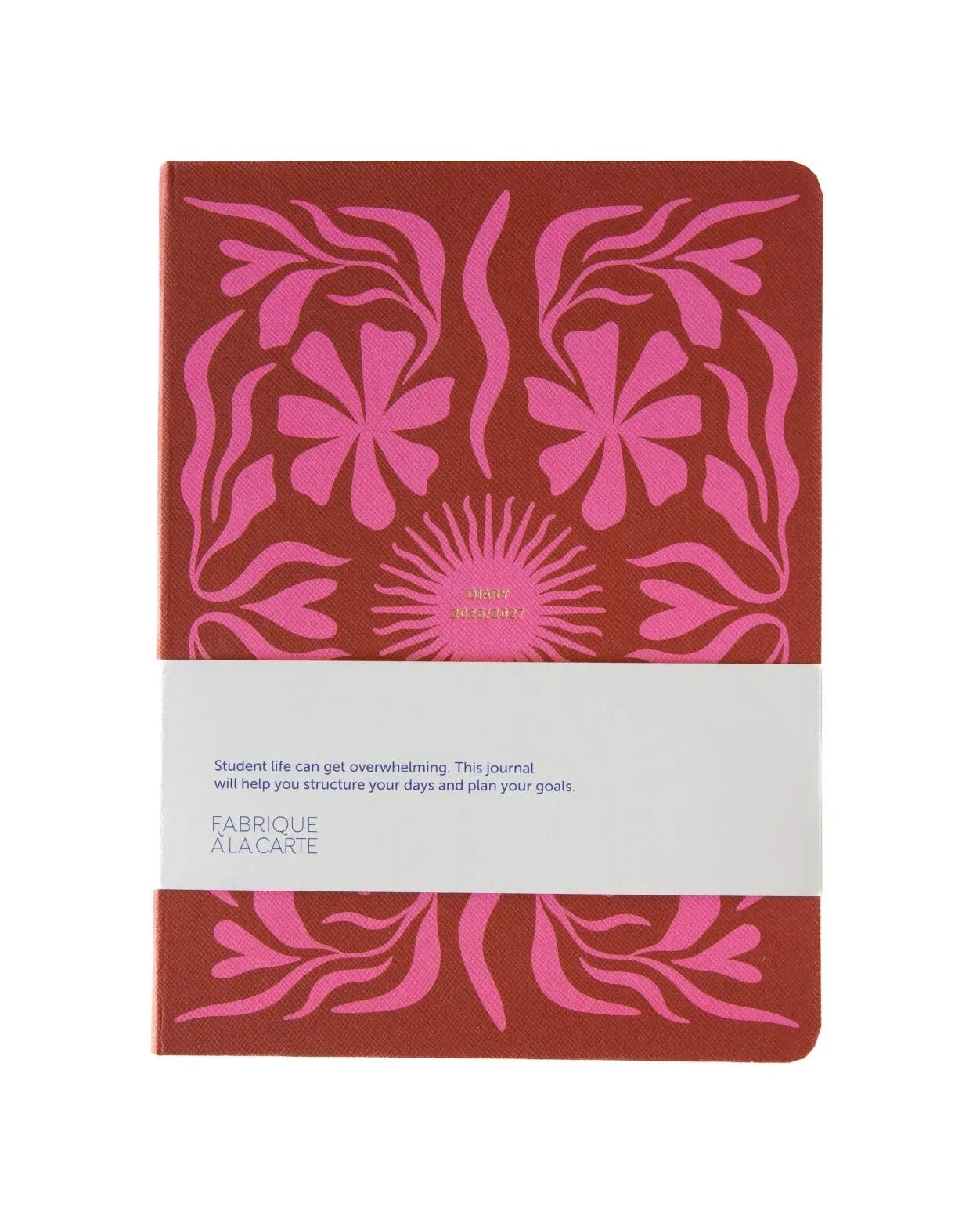 A-Journal - FABRIQUE Schulplaner für 2026/2027 • Sun Flow Pink - ROSA ECK