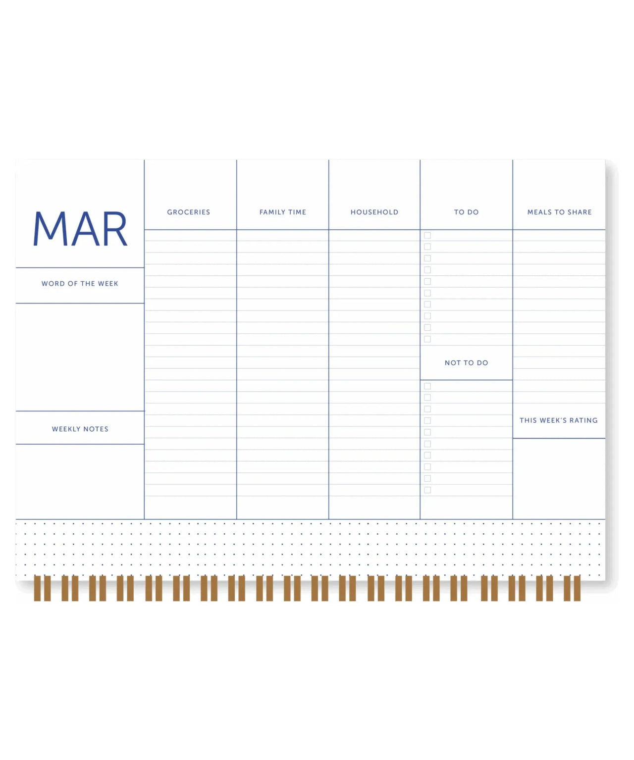 A - Journal - FAMILY PLANNER 2026 Terminplaner • Flow Blue - Terminplaner - ROSA ECK Concept Store
