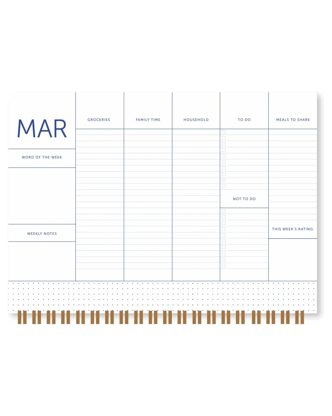 A - Journal - FAMILY PLANNER 2026 Terminplaner • Flow Blue - Terminplaner - ROSA ECK Concept Store