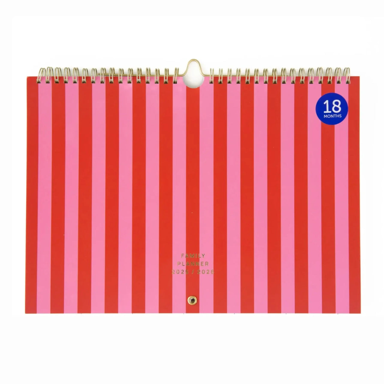 A - Journal - FAMILY PLANNER Familienplaner (2025/2026) • Stripes Pink - Terminplaner - ROSA ECK Concept Store