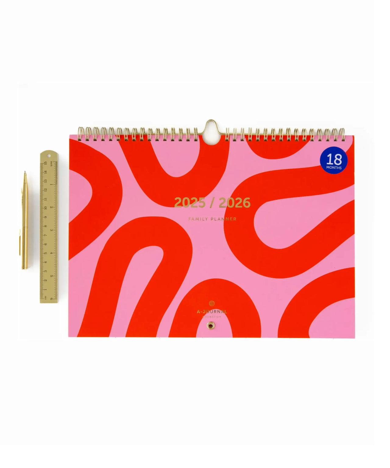 A - Journal - FAMILY PLANNER Terminplaner (2025/2026) • Flow Pink - Terminplaner - ROSA ECK Concept Store