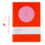A - Journal - Großes Zeichenbuch (A4) • Circle Pink Red - Notizbuch - ROSA ECK Concept Store