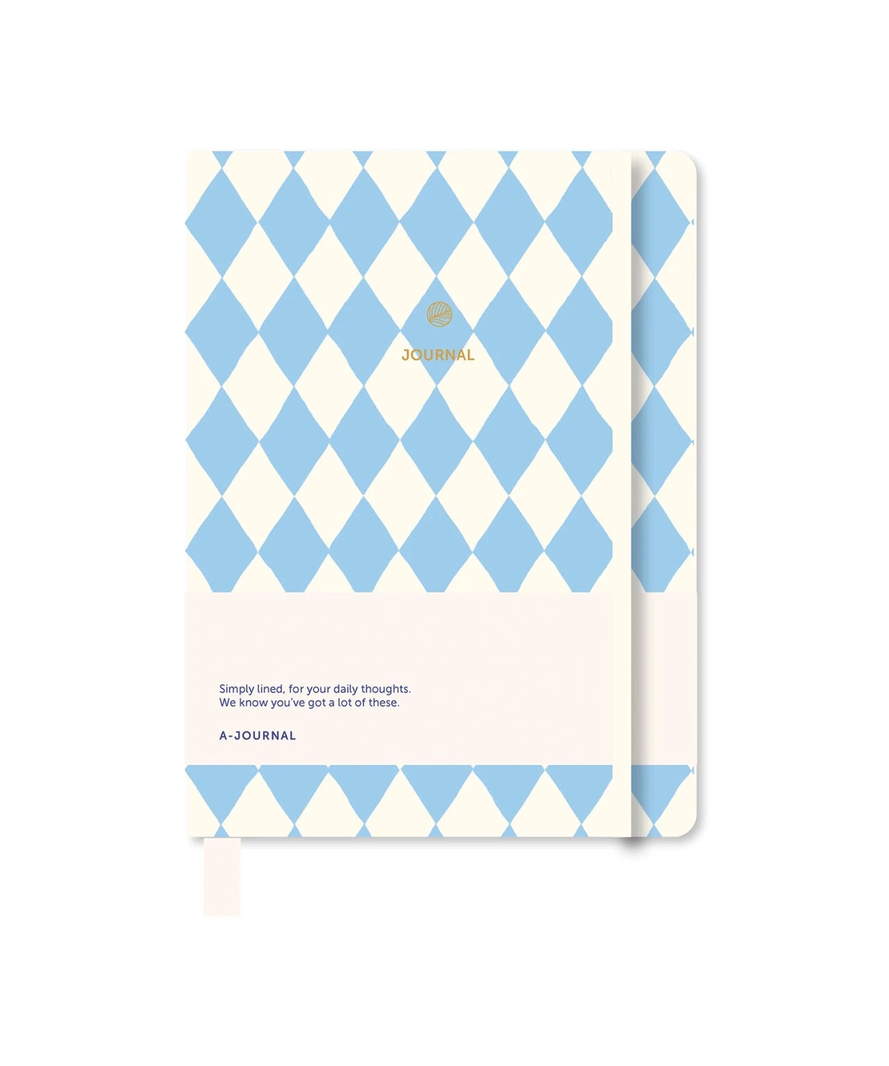 A-Journal - JOURNAL Notizbuch • Checkered Circus Blue White - ROSA ECK