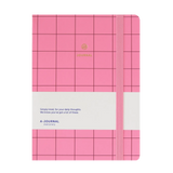 A - Journal - JOURNAL Notizbuch • Pink Kariert - Notizbuch - ROSA ECK Concept Store