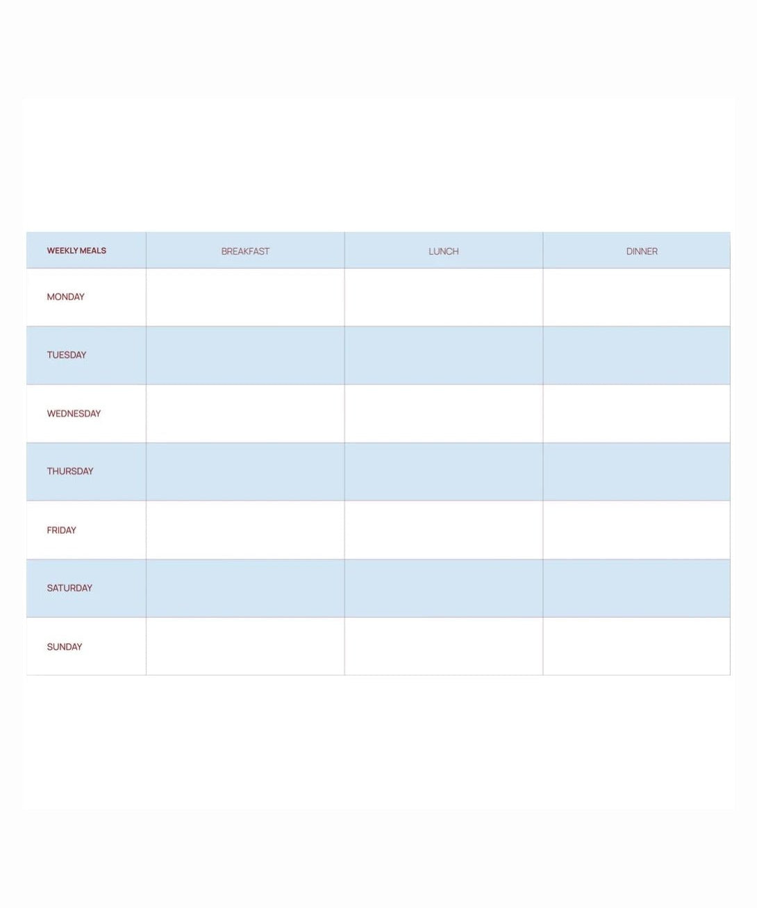 A - Journal - MEAL PLANNER Essensplaner - Terminplaner - ROSA ECK