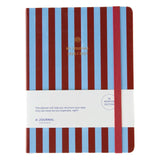 MY JOURNAL Tagebuch für 2026/2027 • Stripes Blue Bordeaux