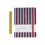 MY JOURNAL Tagebuch für 2026/2027 • Stripes Blue Bordeaux