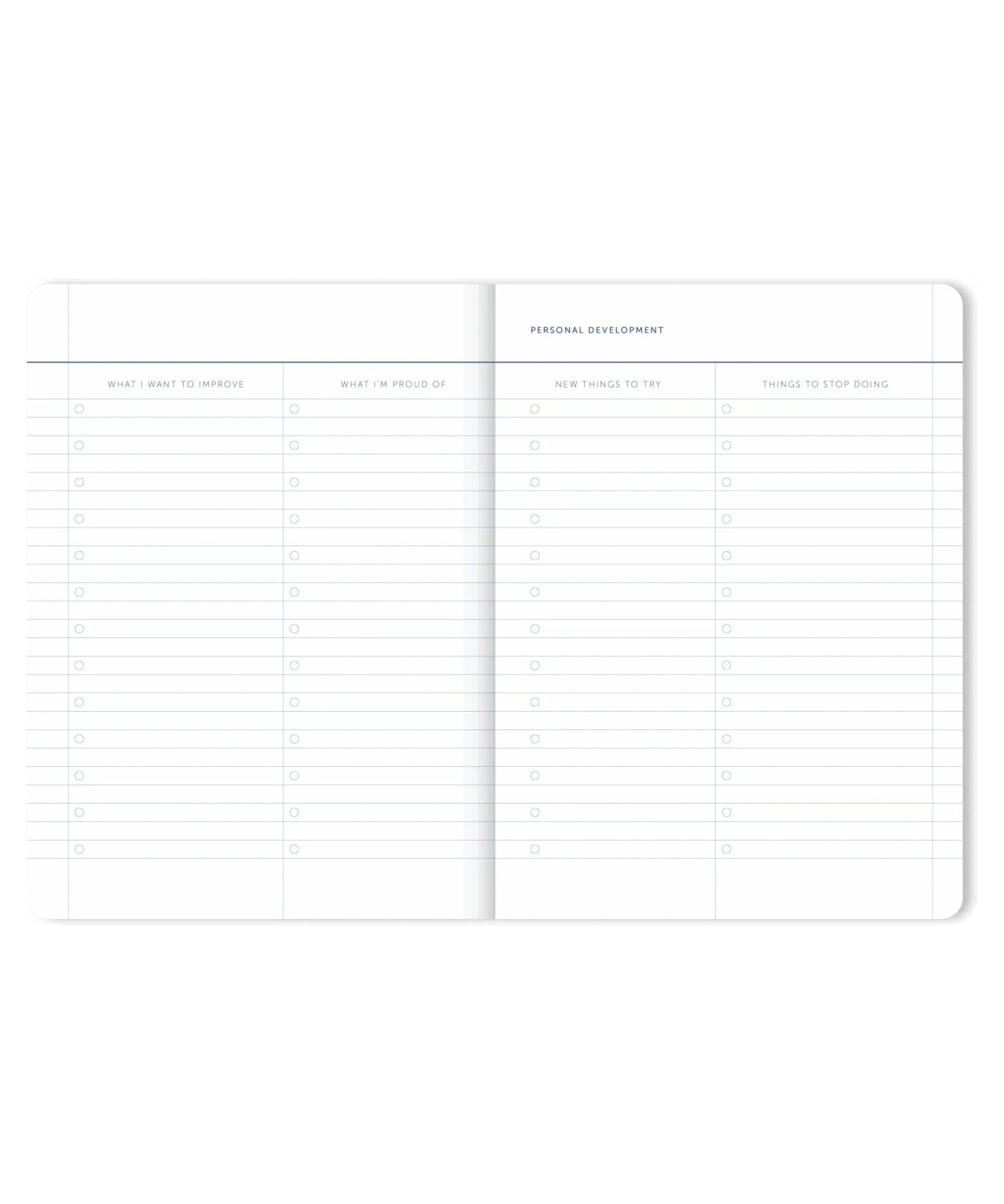 A - Journal - MY JOURNAL 2026 Tagebuch • Checkered Blue - Tagebuch - ROSA ECK Concept Store