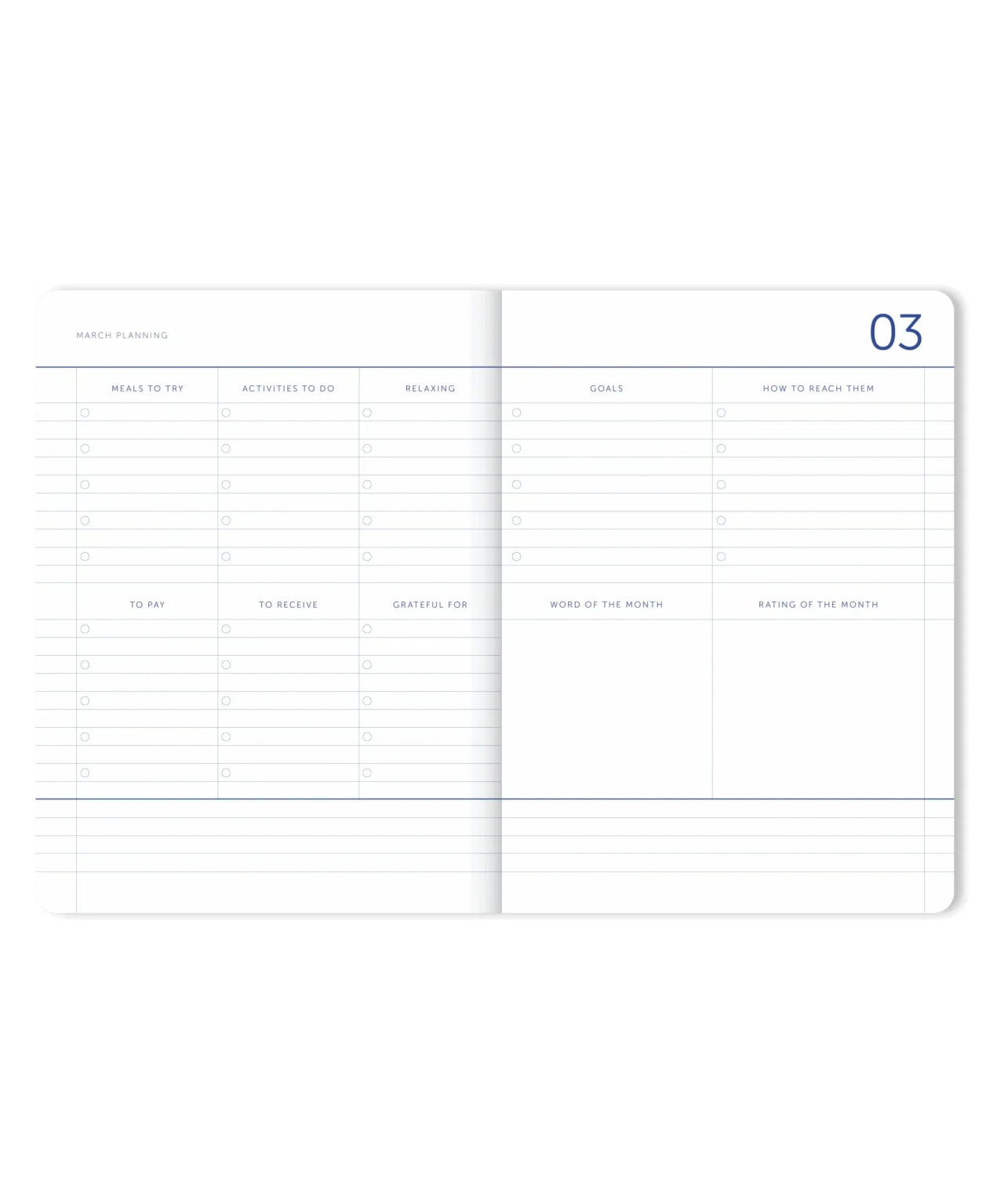 A - Journal - MY JOURNAL 2026 Tagebuch • Flow Blue - Tagebuch - ROSA ECK Concept Store