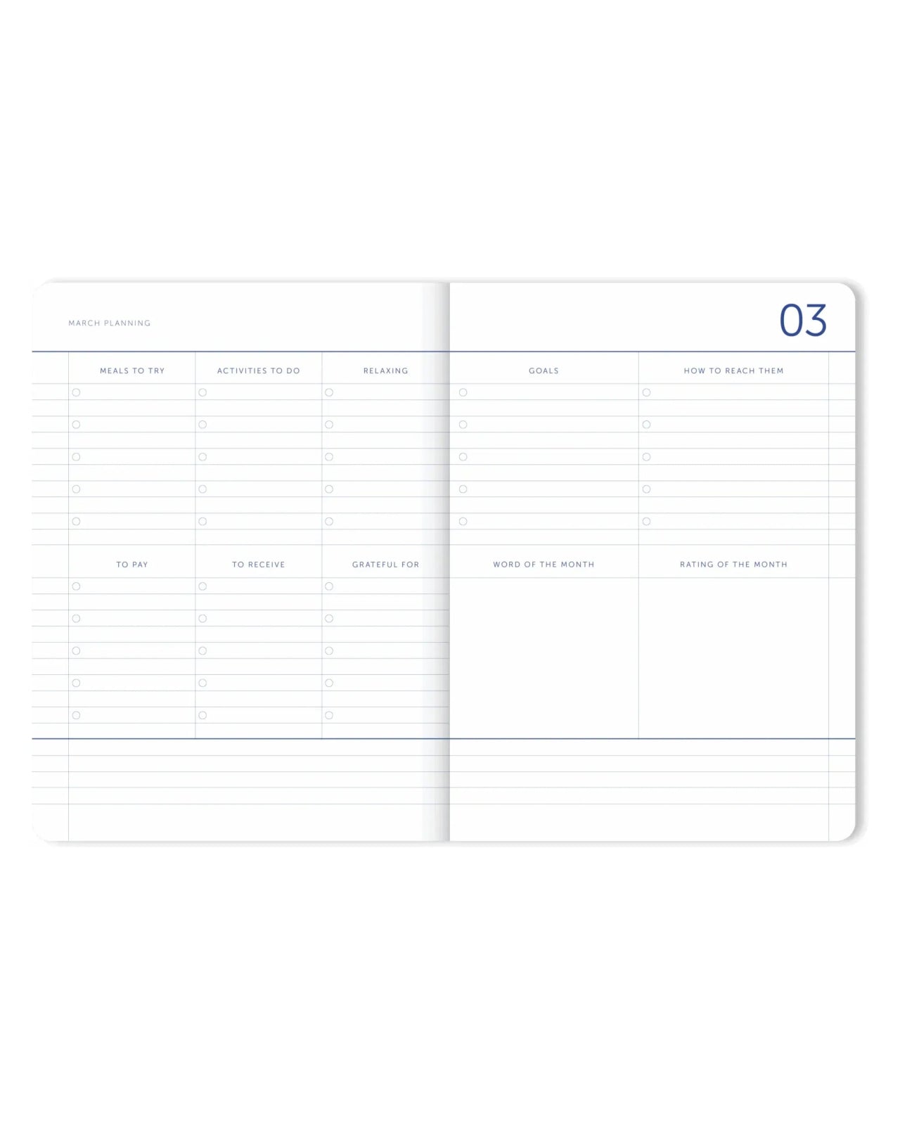 A - Journal - MY JOURNAL 2026 Tagebuch • Flow Blue - Tagebuch - ROSA ECK Concept Store