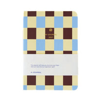 A-Journal - MY JOURNAL Kleines Tagebuch für 2027 (A6) • Checked Blue Vanille Chocolate - ROSA ECK
