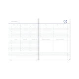 A-Journal - MY JOURNAL Kleines Tagebuch für 2027 (A6) • Checked Blue Vanille Chocolate - ROSA ECK
