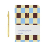 A-Journal - MY JOURNAL Kleines Tagebuch für 2027 (A6) • Checked Blue Vanille Chocolate - ROSA ECK