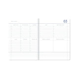 A-Journal - MY JOURNAL Kleines Tagebuch für 2027 (A6) • Checked Blue Vanille Chocolate - ROSA ECK