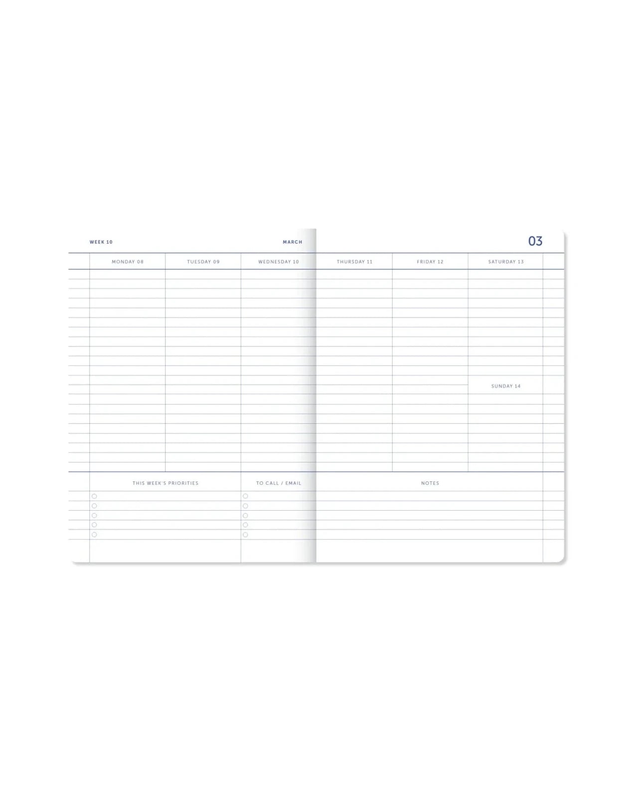 A-Journal - MY JOURNAL Kleines Tagebuch für 2027 (A6) • Checked Blue Vanille Chocolate - ROSA ECK