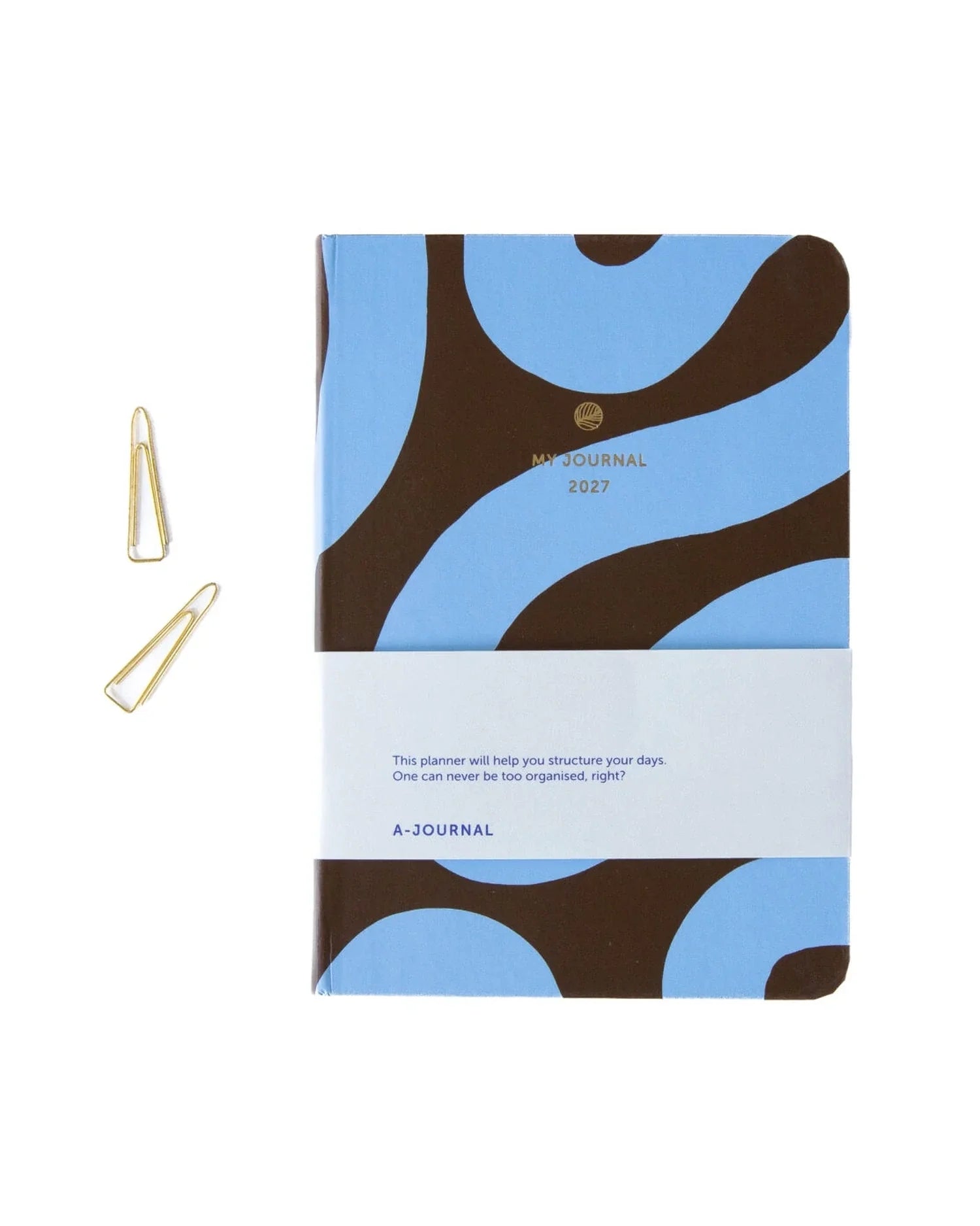 A-Journal - MY JOURNAL Kleines Tagebuch für 2027 (A6) • Flow Blue Chocolate - ROSA ECK