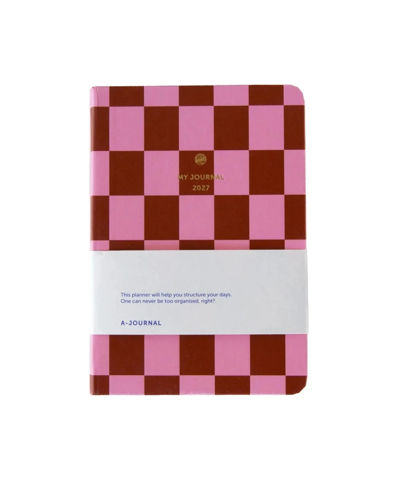 A-Journal - MY JOURNAL Kleines Tagebuch für 2027 (A6) • Pink Red Checkered - ROSA ECK