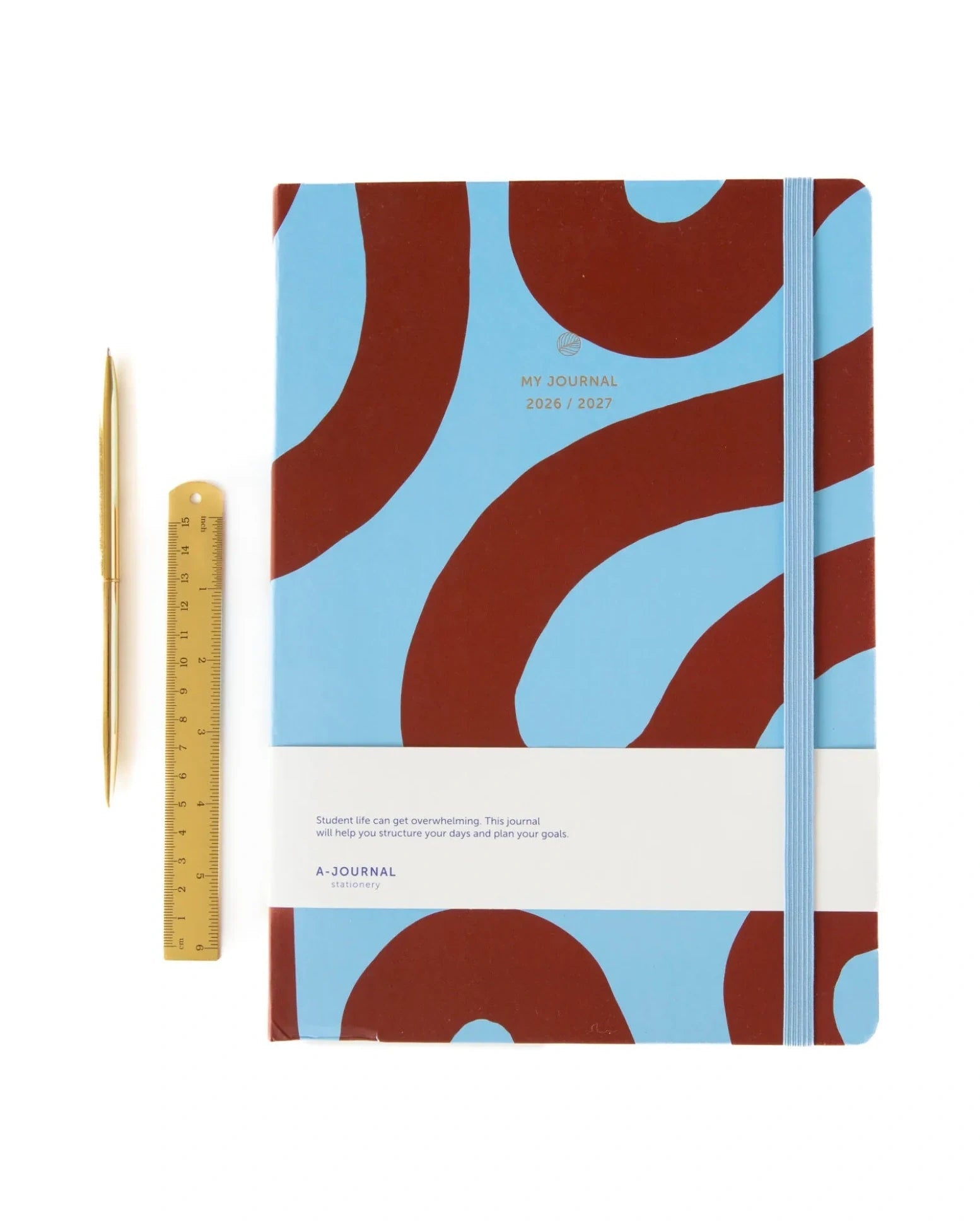 A-Journal - MY JOURNAL Schulplaner für 2026/2027 (A4) • Flow Blue - ROSA ECK