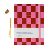 A-Journal - MY JOURNAL Schulplaner für 2026/2027 • Checkered Pink - ROSA ECK