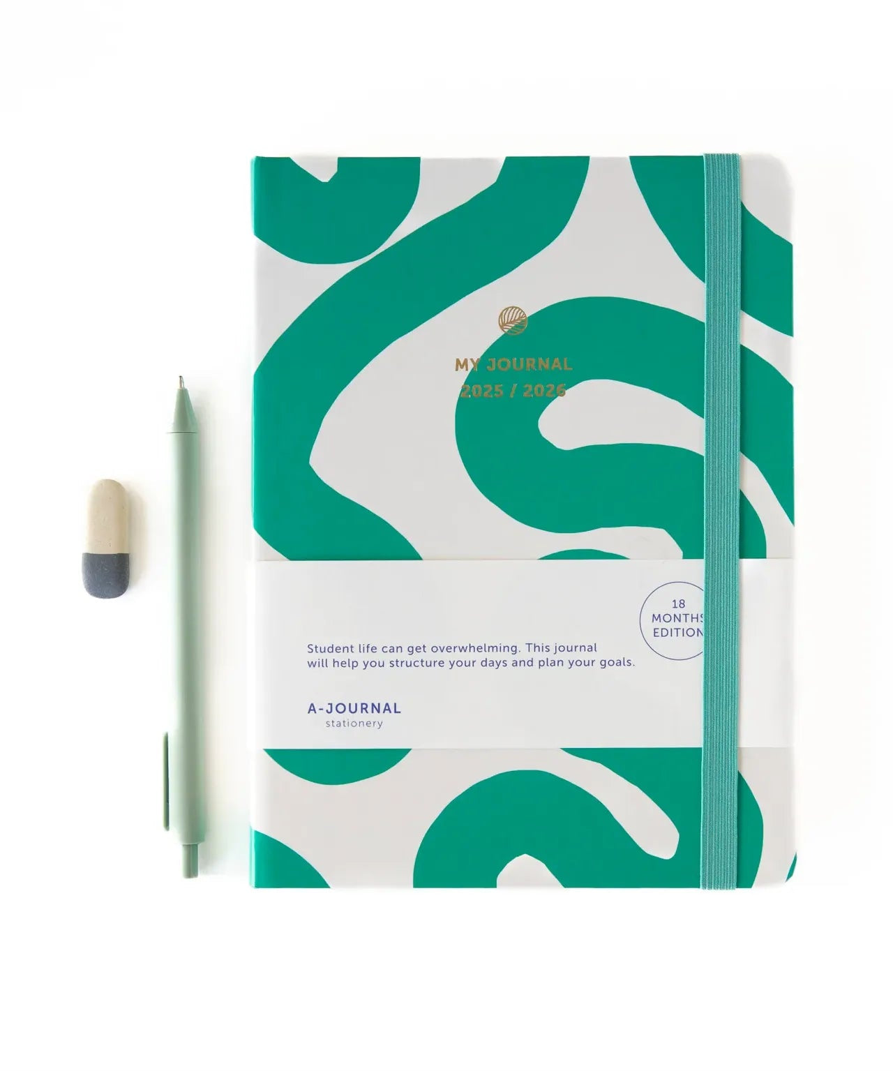 A - Journal - MY JOURNAL Schultagebuch (2025/2026) • Flow Emerald Green - Notizbuch - ROSA ECK Concept Store
