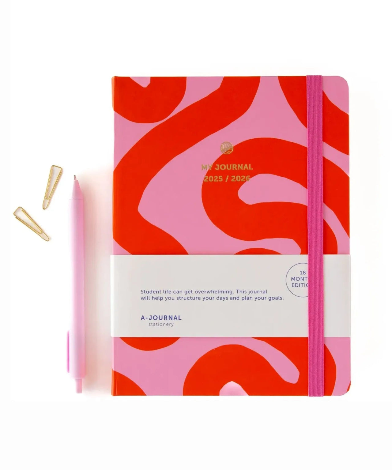 A - Journal - MY JOURNAL Schultagebuch (2025/2026) • Flow Pink - Terminplaner - ROSA ECK Concept Store