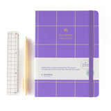 A - Journal - MY JOURNAL Schultagebuch (2025/2026) • Lilac Checkered - Notizbuch - ROSA ECK Concept Store