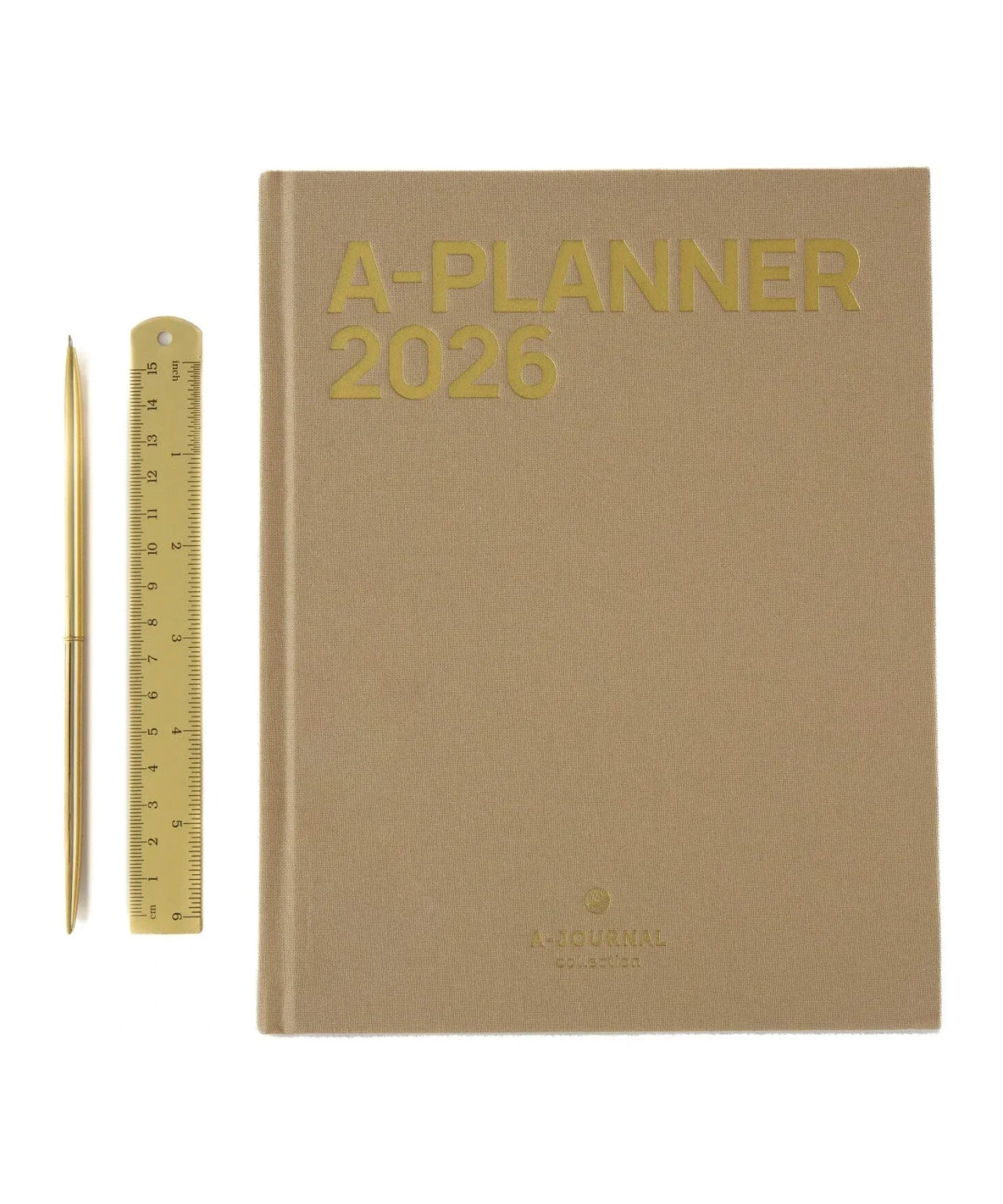 A - Journal - MY JOURNAL Tagebuch 2026 • Beige Linen - Tagebuch - ROSA ECK