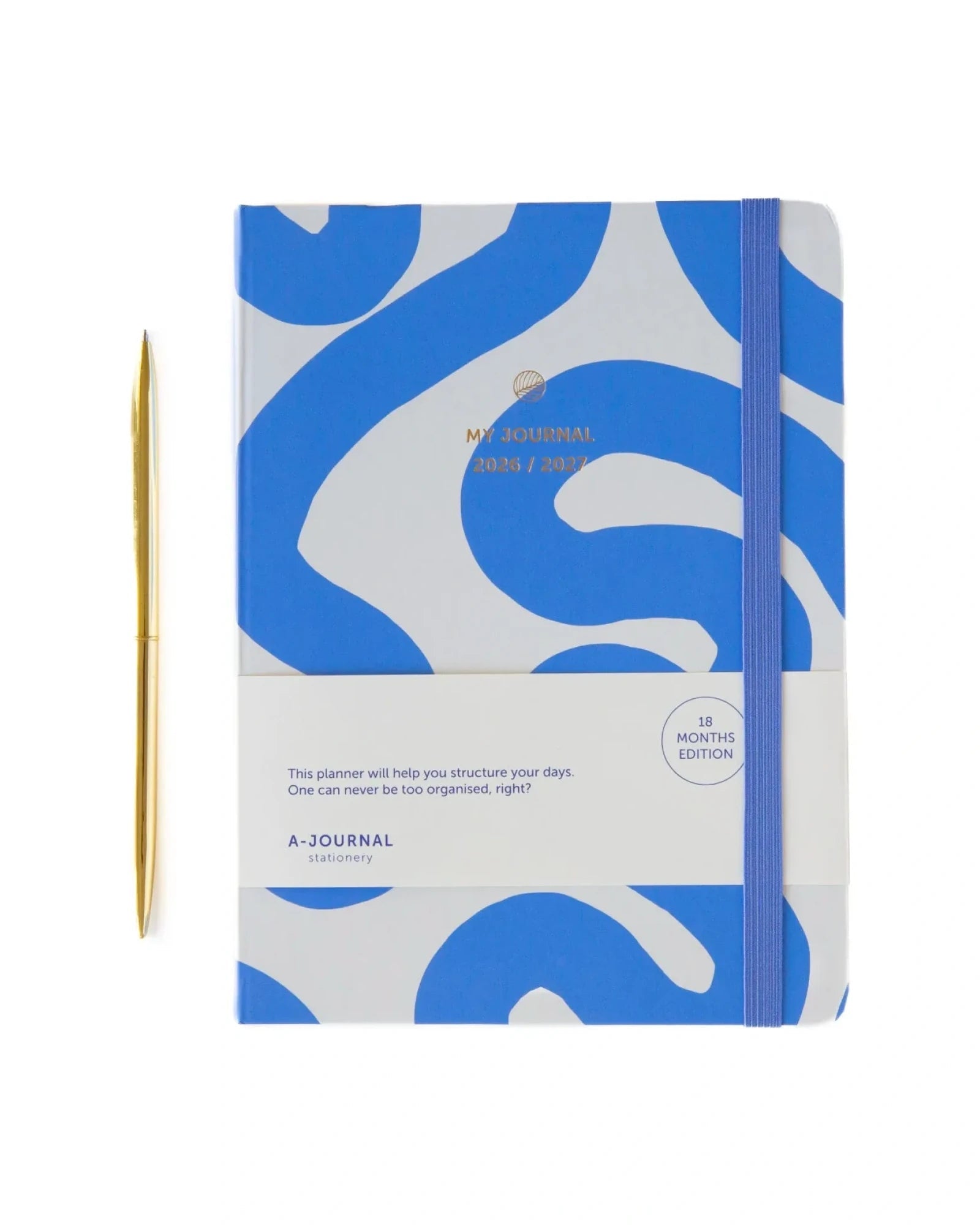 A-Journal - MY JOURNAL Tagebuch für 2026/2027 • Flow Blue - ROSA ECK