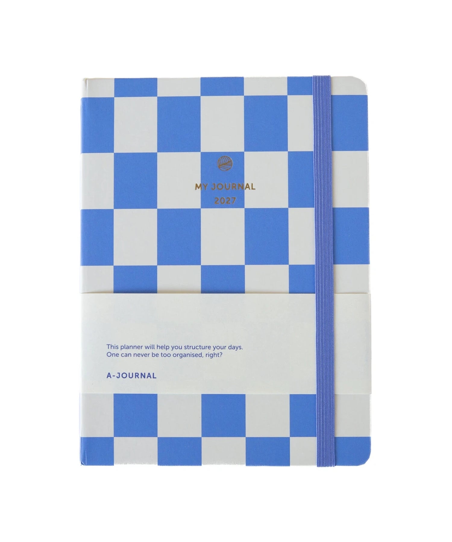 A-Journal - MY JOURNAL Tagebuch für 2027 • Blue Checkered - ROSA ECK