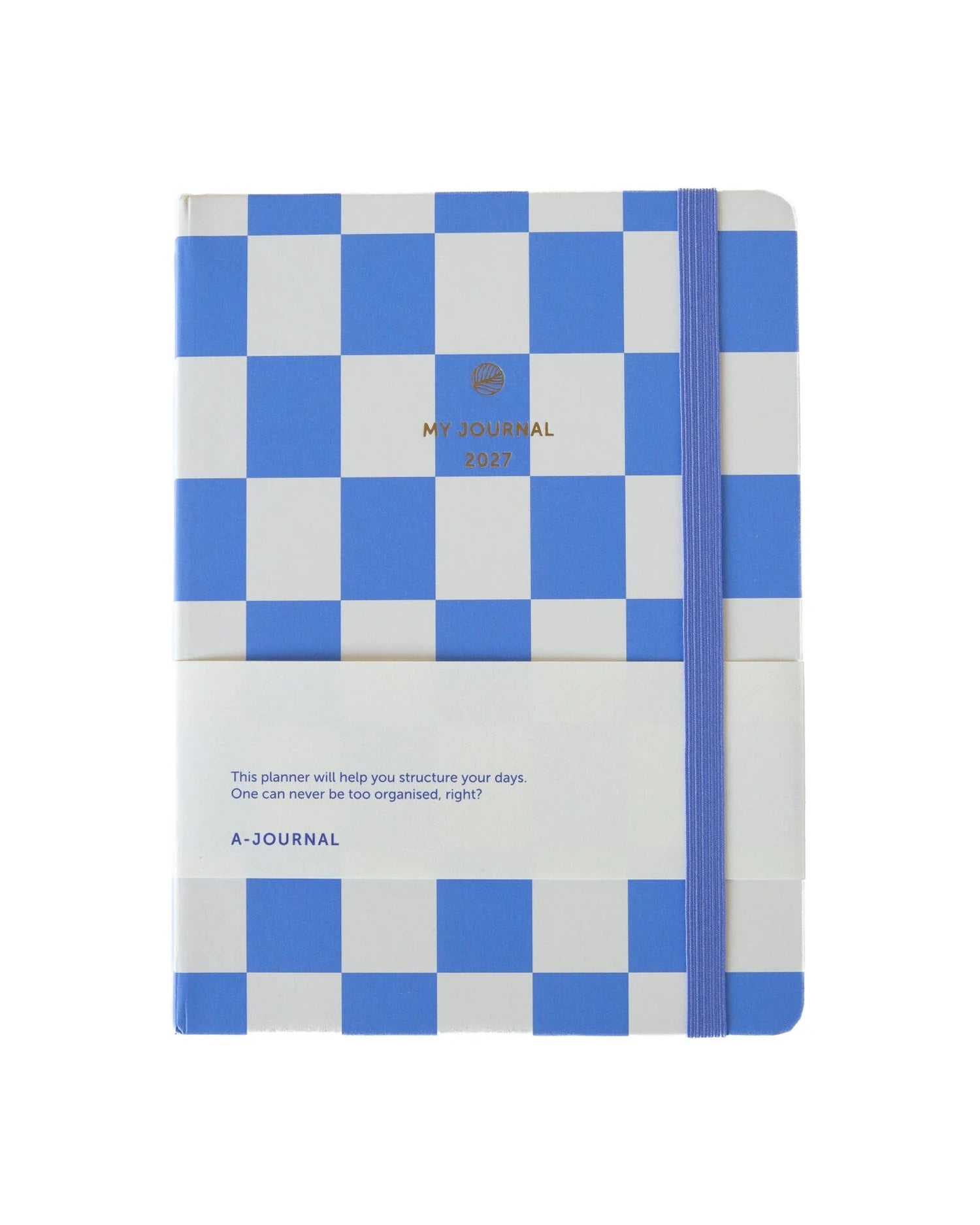 A-Journal - MY JOURNAL Tagebuch für 2027 • Blue Checkered - ROSA ECK