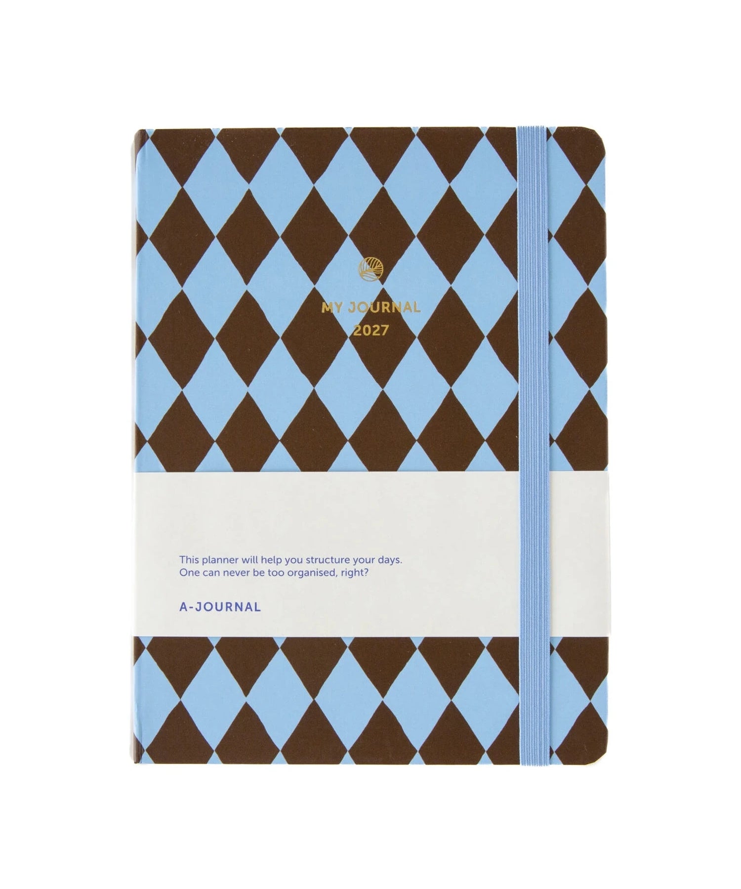 A-Journal - MY JOURNAL Tagebuch für 2027 • Checked Blue Chocolate - ROSA ECK