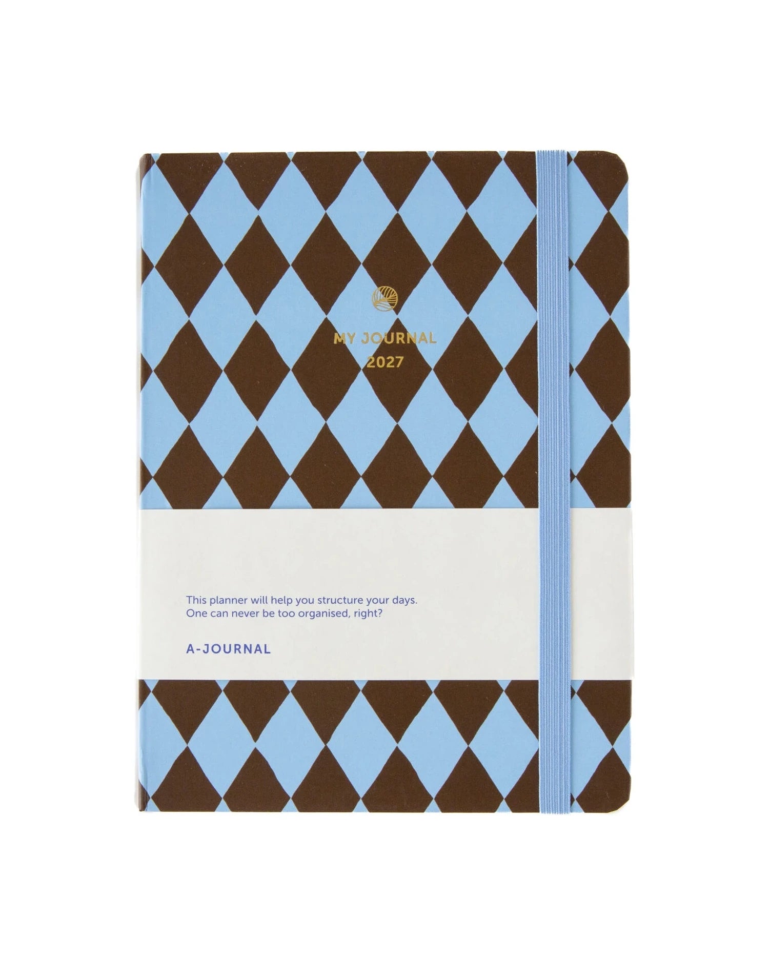 A-Journal - MY JOURNAL Tagebuch für 2027 • Checked Blue Chocolate - ROSA ECK
