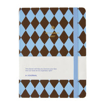 A-Journal - MY JOURNAL Tagebuch für 2027 • Checked Blue Chocolate - ROSA ECK