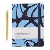 A-Journal - MY JOURNAL Tagebuch für 2027 • Floral Dark Blue/Light Blue - ROSA ECK