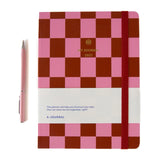 A-Journal - MY JOURNAL Tagebuch für 2027 • Pink Red Checkered - ROSA ECK