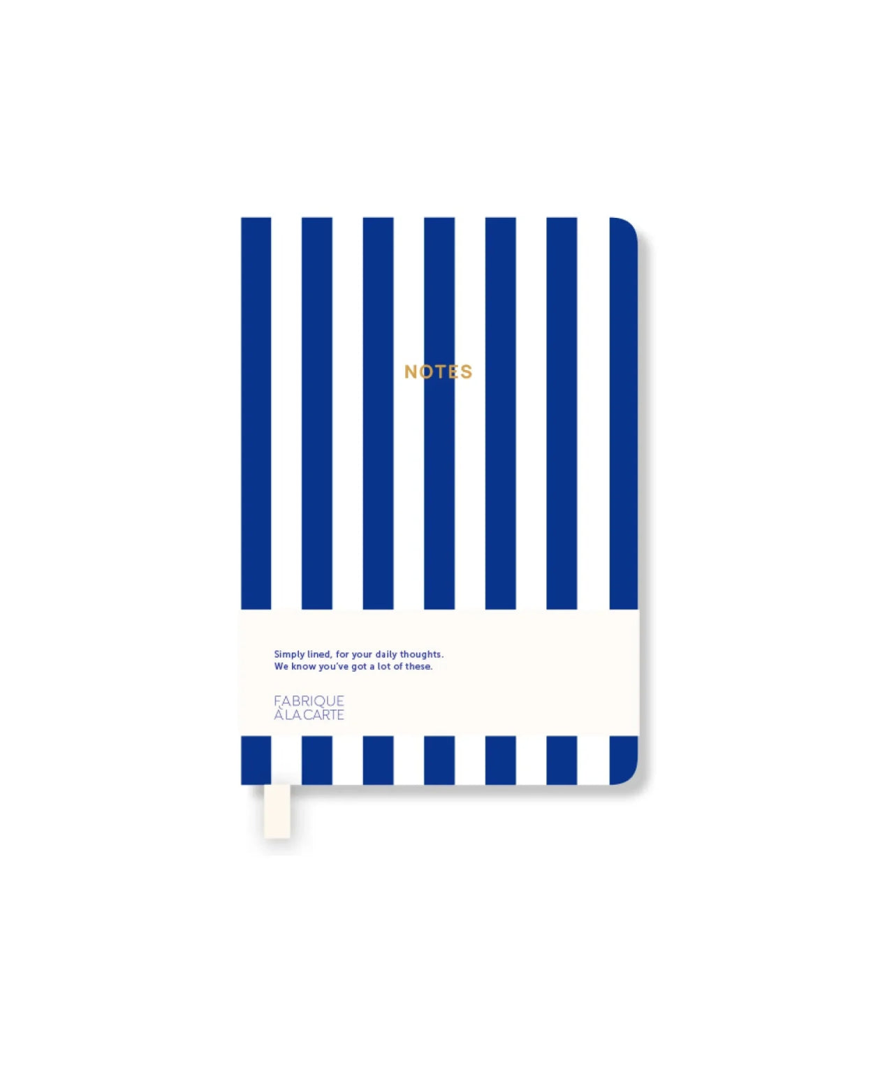 A - Journal - NOTES Mini - Notizbuch (A7) • Striped Blue - Notizbuch - ROSA ECK