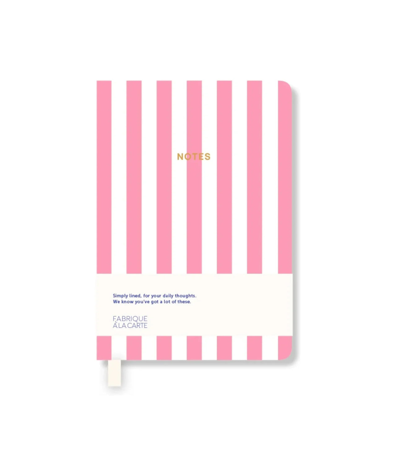 A - Journal - NOTES Mini - Notizbuch (A7) • Striped Pink - Notizbuch - ROSA ECK