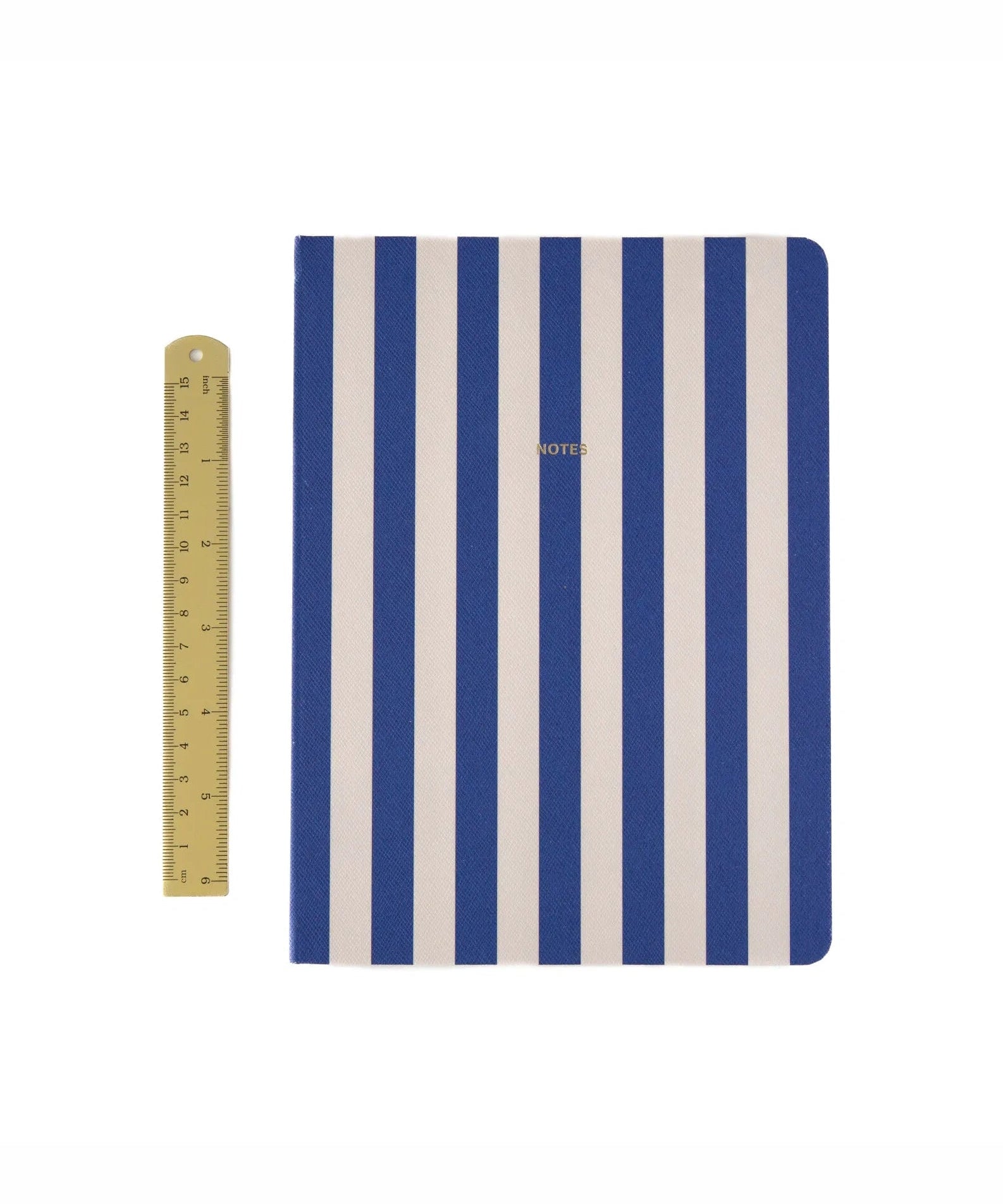 A - Journal - NOTES Notizbuch (A5) • Stripes Dark Blue - ROSA ECK