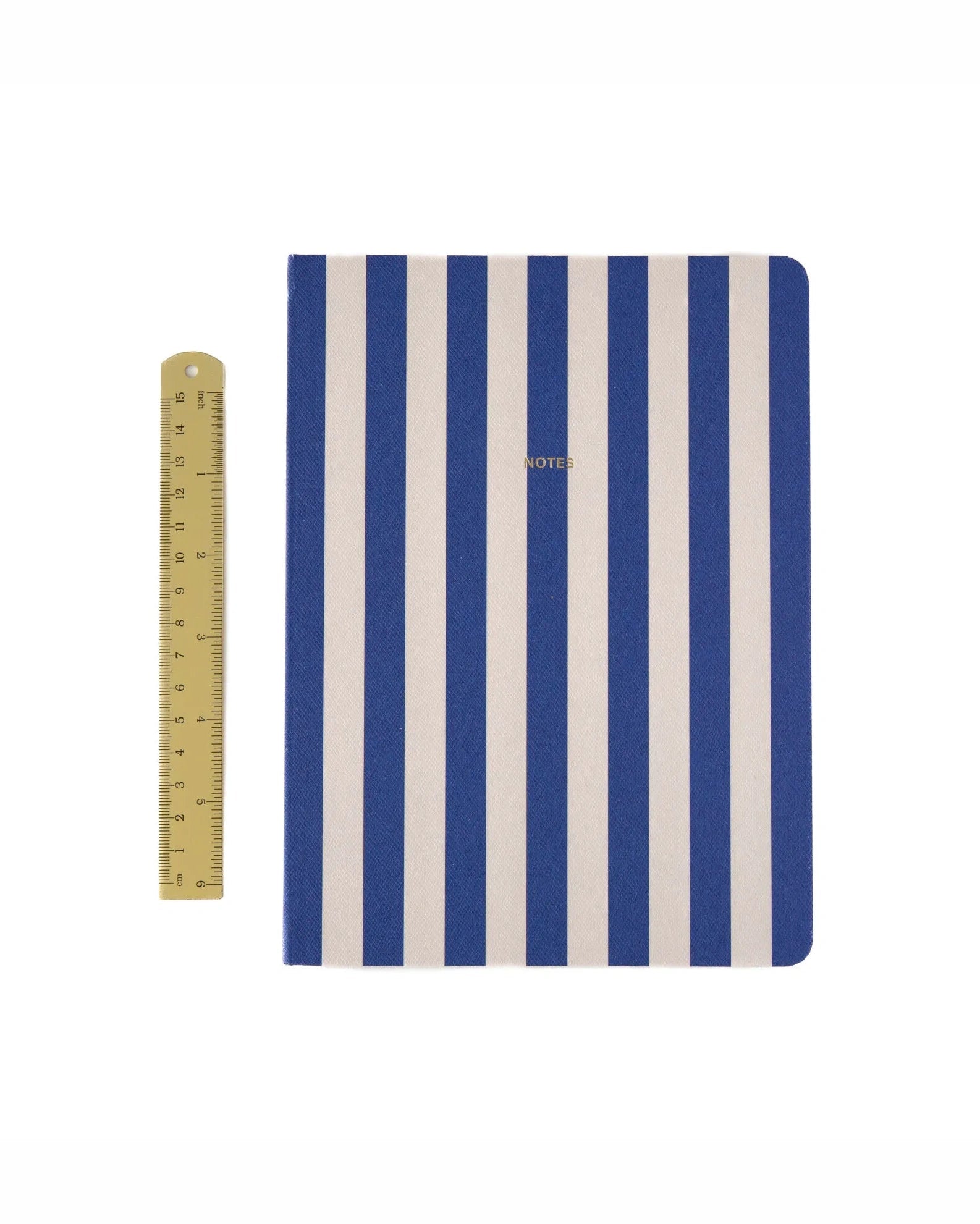 A - Journal - NOTES Notizbuch (A5) • Stripes Dark Blue - ROSA ECK