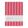 A - Journal - NOTES Notizbuch (A5) • Stripes Pink - Notizbuch - ROSA ECK